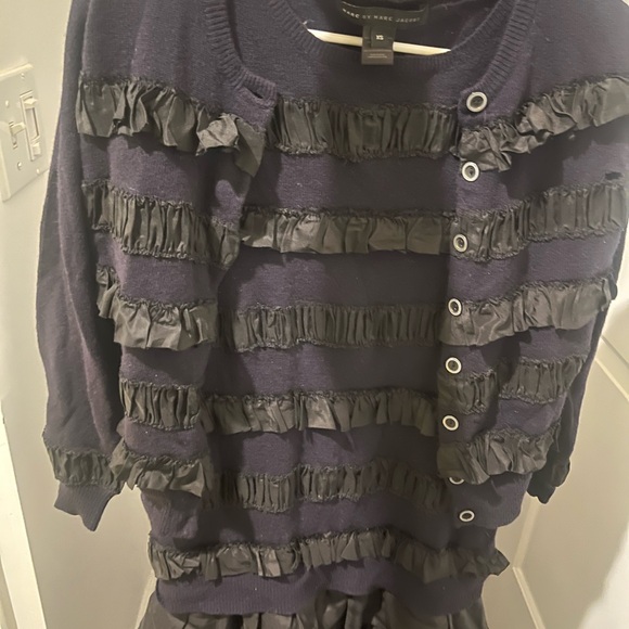 Marc by Marc vintage dress with cute ruffles with slight damage (2 pc set) - Picture 4 of 7